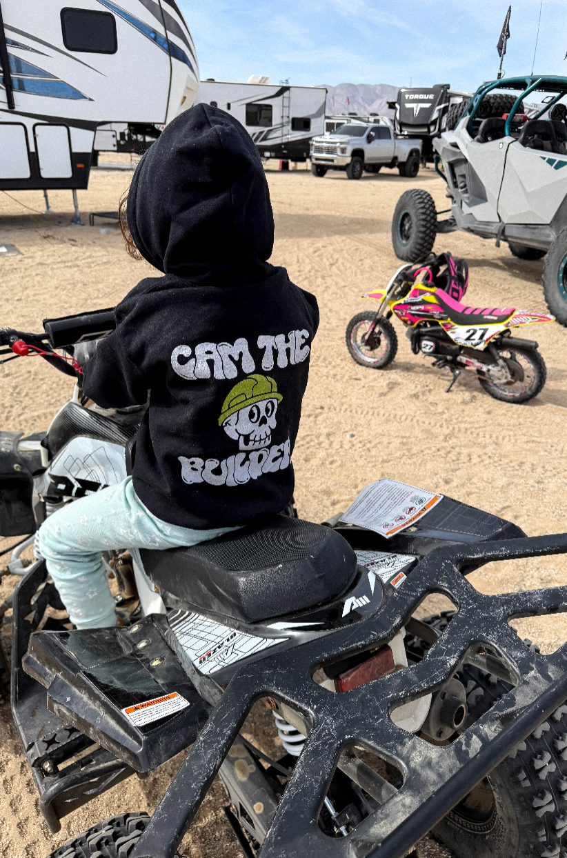 Youth Cam The Builder Front Decal Hoodie