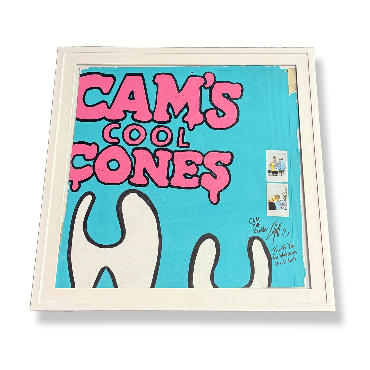 SOLD OUT* Signed "TINY Ice Cream Truck" Side Panel Remnant ( FROM VIDEO )