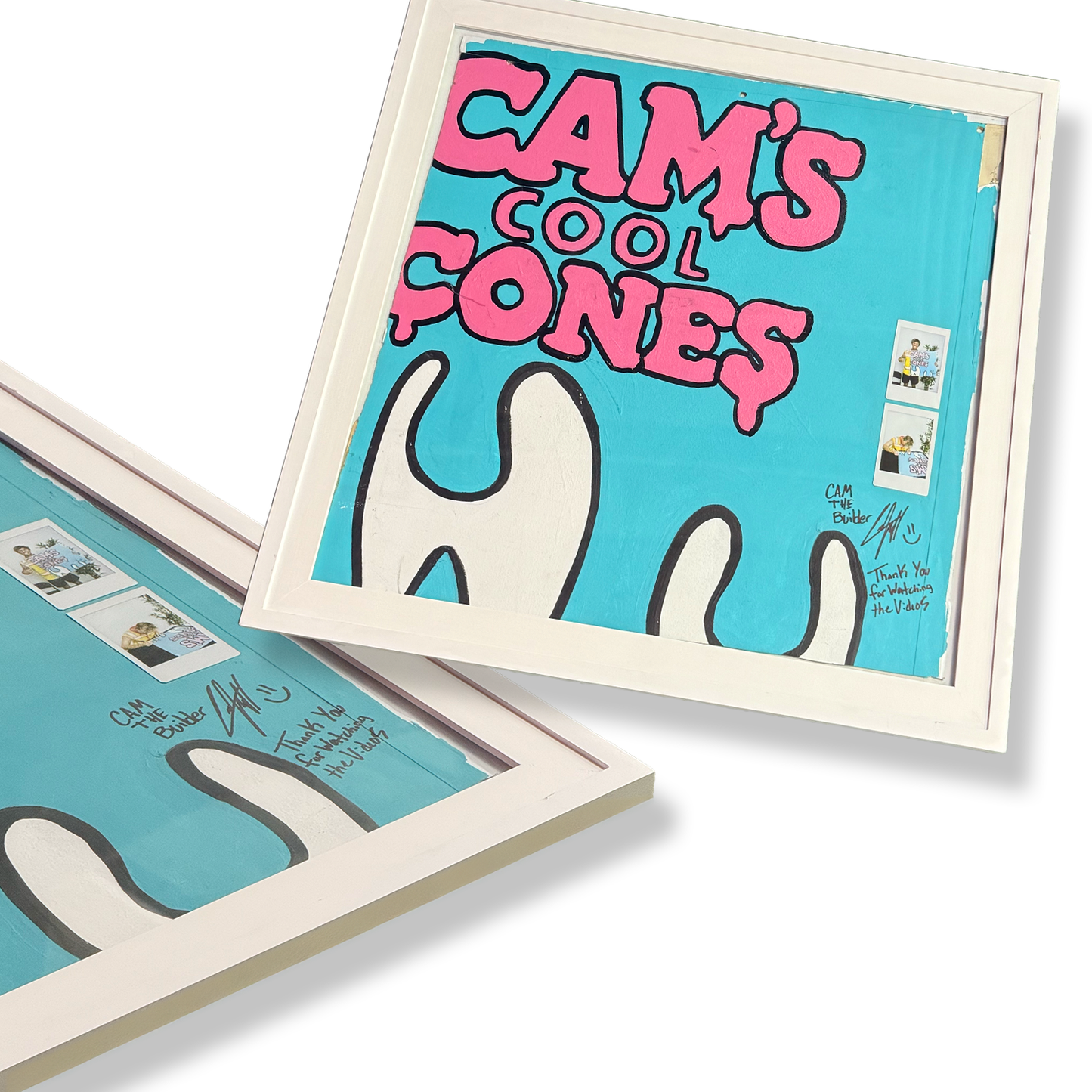 SOLD OUT* Signed "TINY Ice Cream Truck" Side Panel Remnant ( FROM VIDEO )