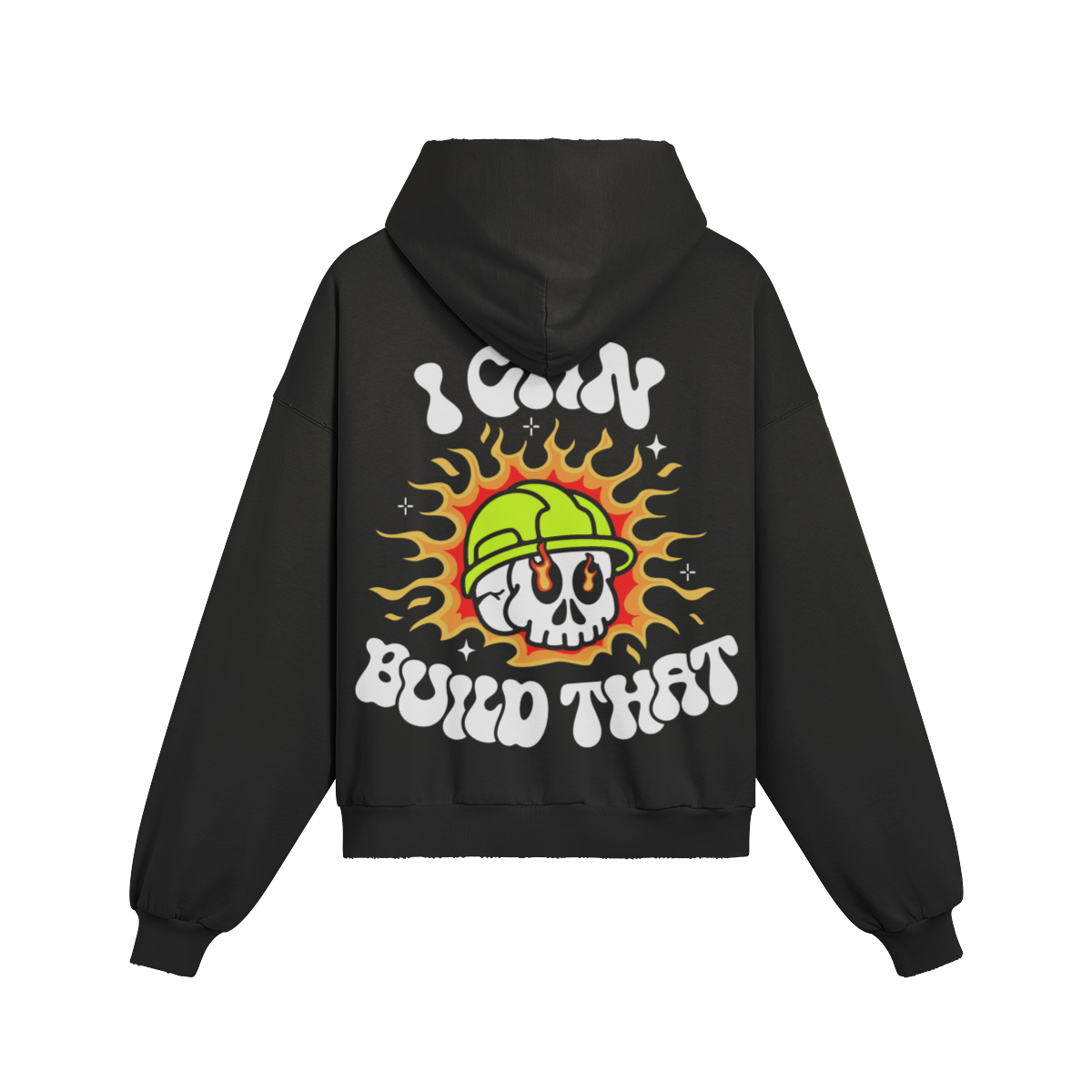 I Can Build That Flames Hoodie